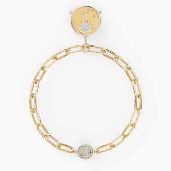 The Elements Sun Bracelet, White, Gold-tone plated