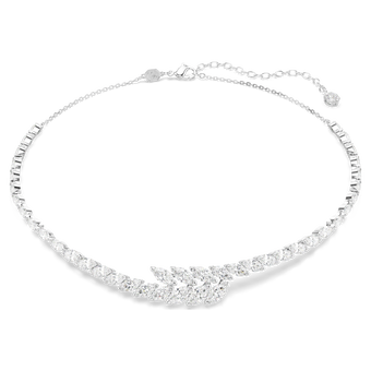 swarovski mesmera necklace  marquise cut  white  rhodium plated