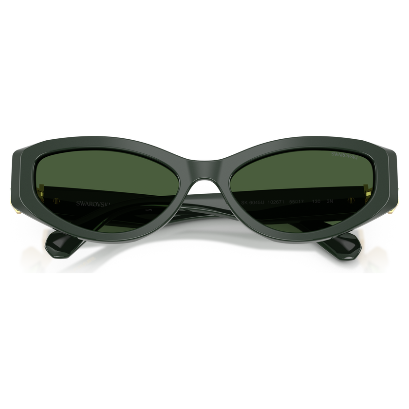 swarovski sunglasses  cat eye shape  sk6045  green