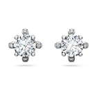 swarovski galaxy stud earrings  laboratory grown diamonds 2 1 ct tw  18k white gold