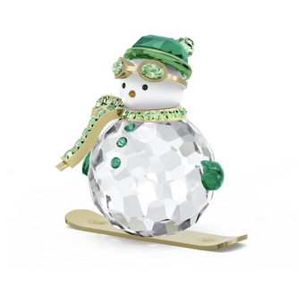 swarovski holiday cheers dulcis snowman  green