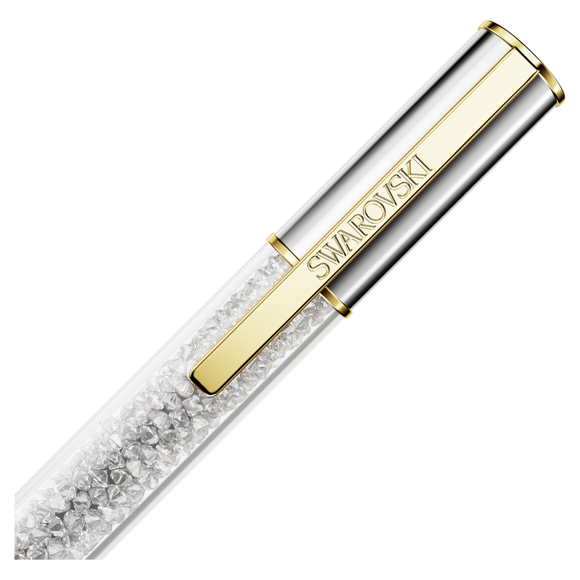 swarovski crystalline ballpoint pen  silver tone  mixed metal finish