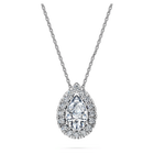 swarovski eternity pendant  laboratory grown diamonds 1 ct tw  18k white gold