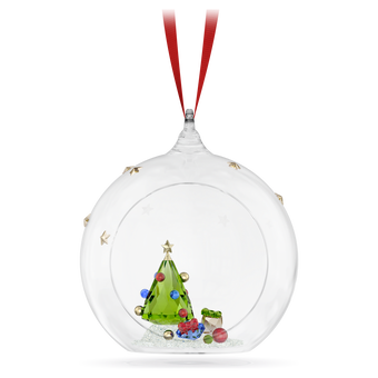 swarovski holiday cheers tree and gifts ball ornament