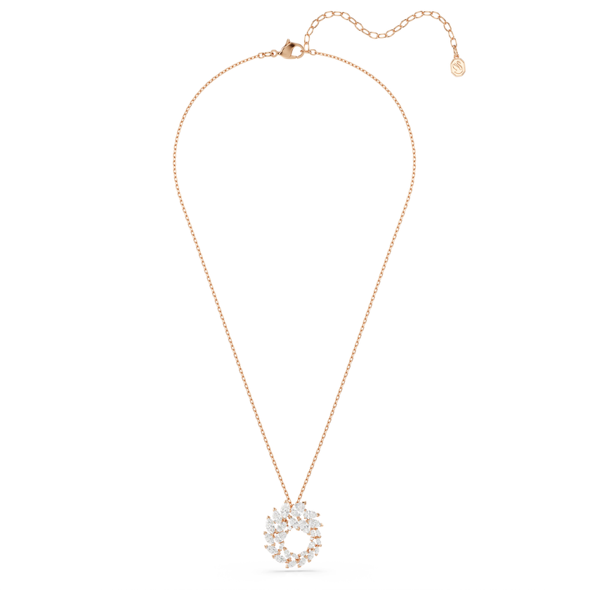 swarovski mesmera pendant  marquise cut  white  18k rose gold finish