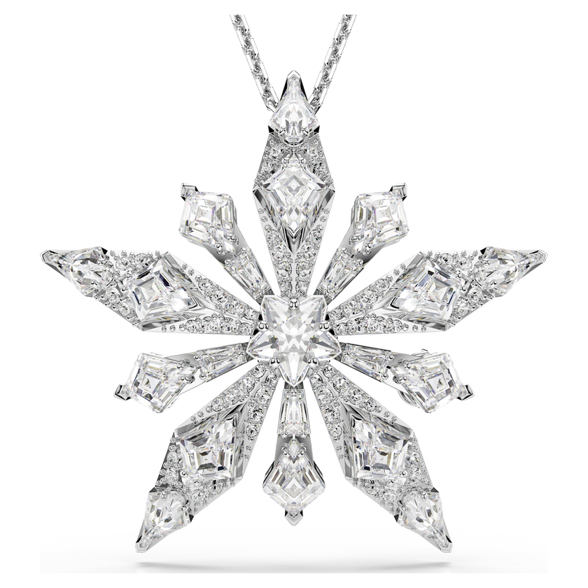 swarovski idyllia pendant  star  white  rhodium plated