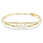 swarovski mesmera bracelet  mixed cuts  white  18k gold finish
