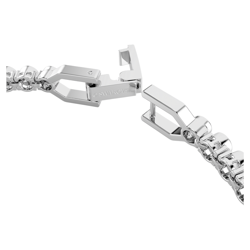 swarovski imber emily tennis bracelet  round cut  white  rhodium plated