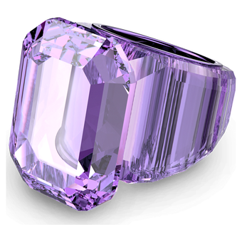 swarovski lucent cocktail ring  purple