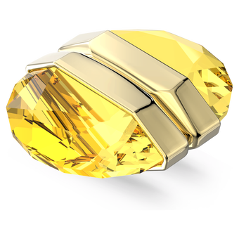 Lucent ear cuff, Single, Magnetic, Yellow, Gold-tone plated swarovski lucent ear cuff single magnetic yellow gold tone plated