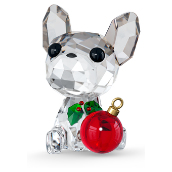 swarovski holiday cheers french bulldog