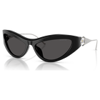 swarovski sunglasses  cat eye shape  sk6046  black