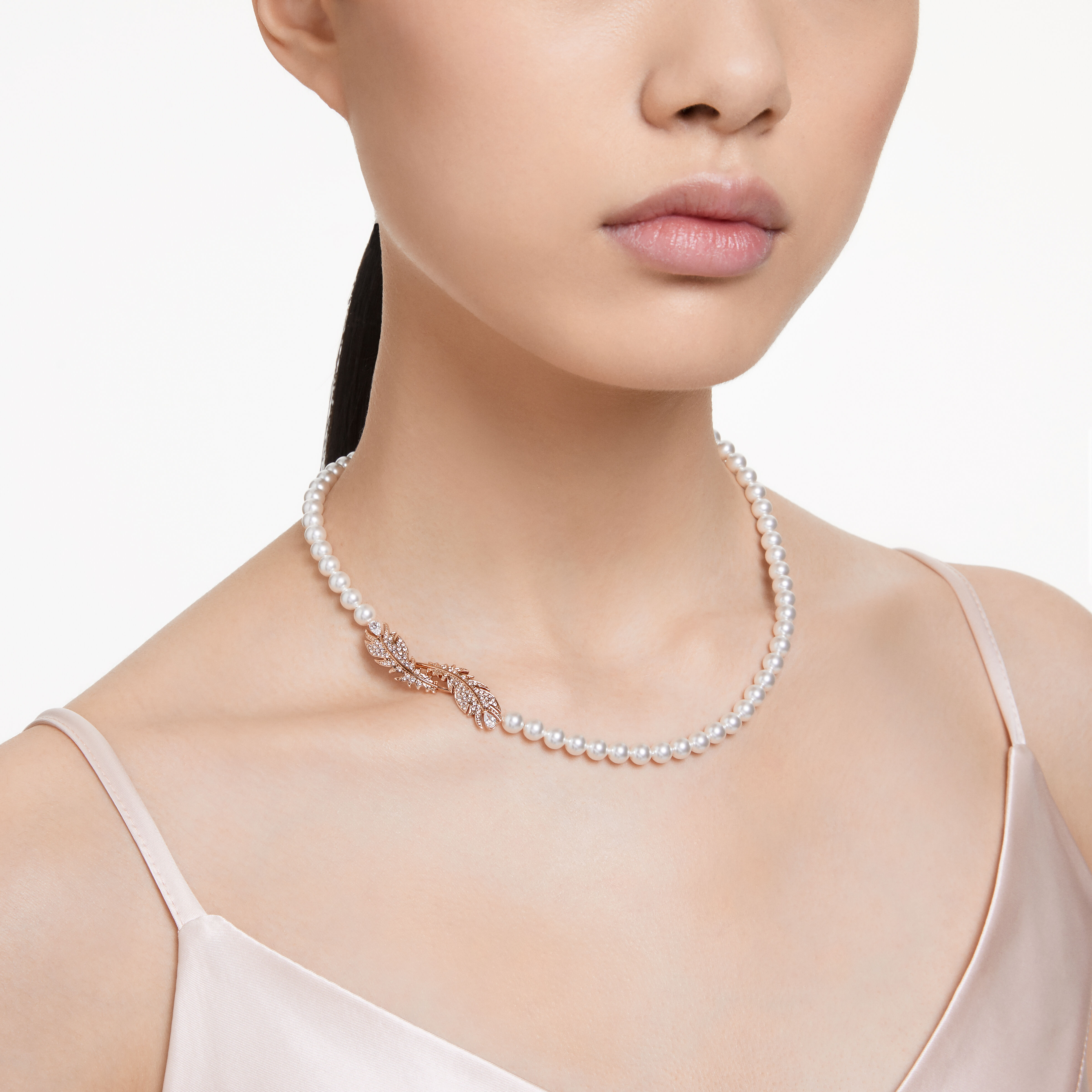 Feather swarovski necklace sale