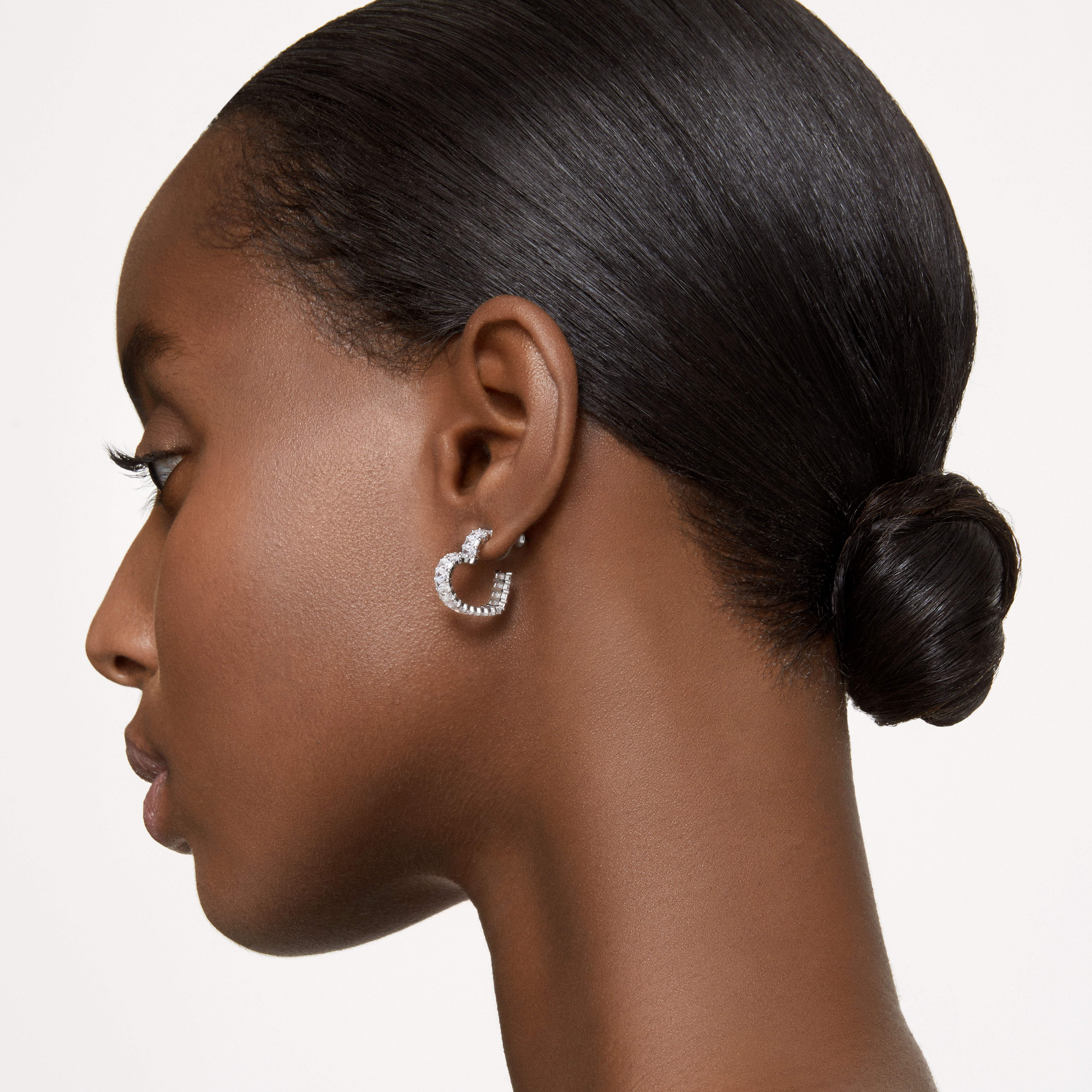 Swarovski love hotsell hoop earrings
