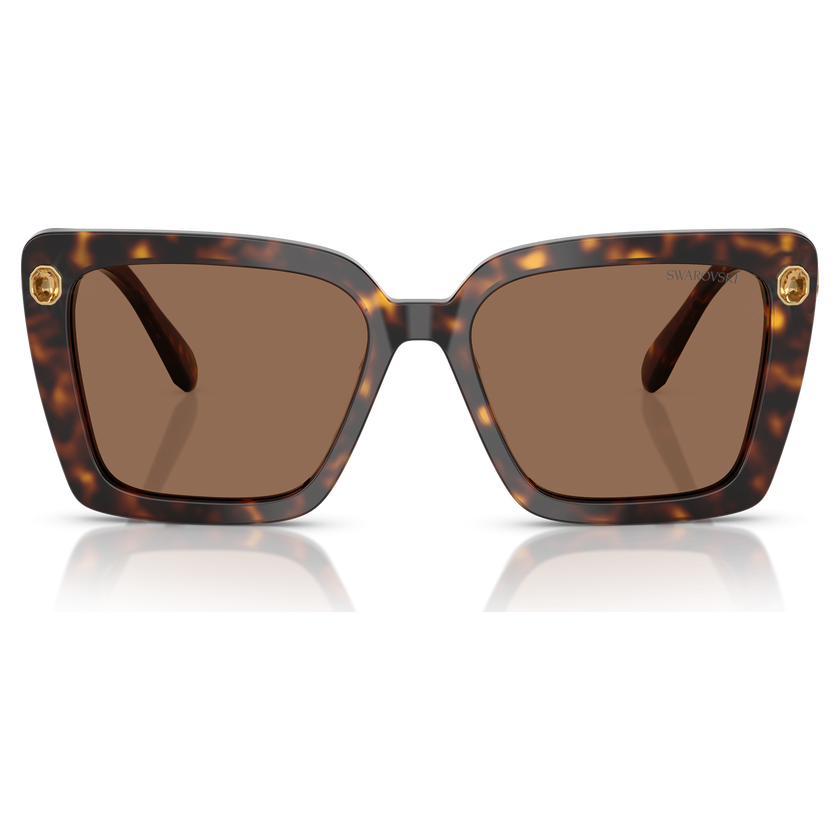swarovski sunglasses  square shape  sk6032  brown