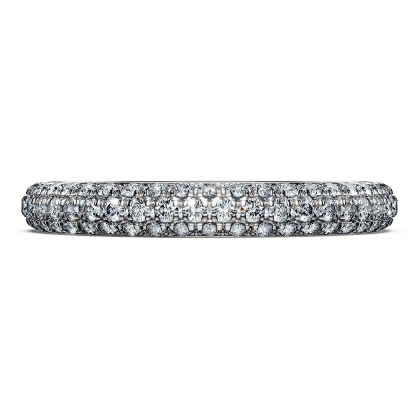 swarovski eternity band ring  laboratory grown diamonds 0 75 ct tw  18k white gold