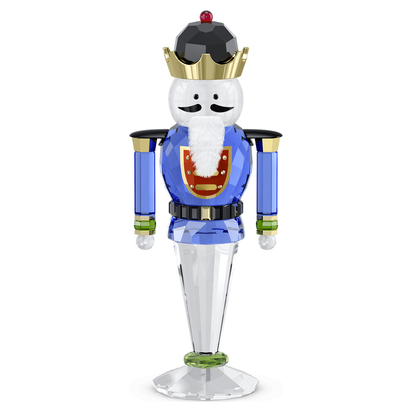 swarovski holiday cheers nutcracker  blue  large