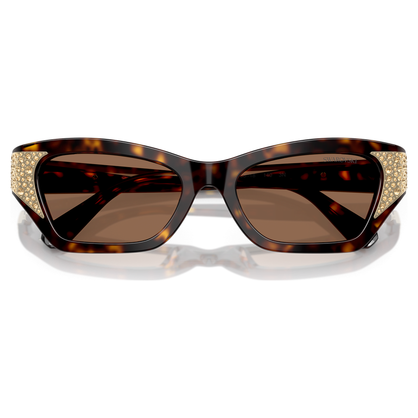 swarovski sunglasses  square shape  sk6029  brown