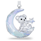 swarovski kris bear  moon ornament