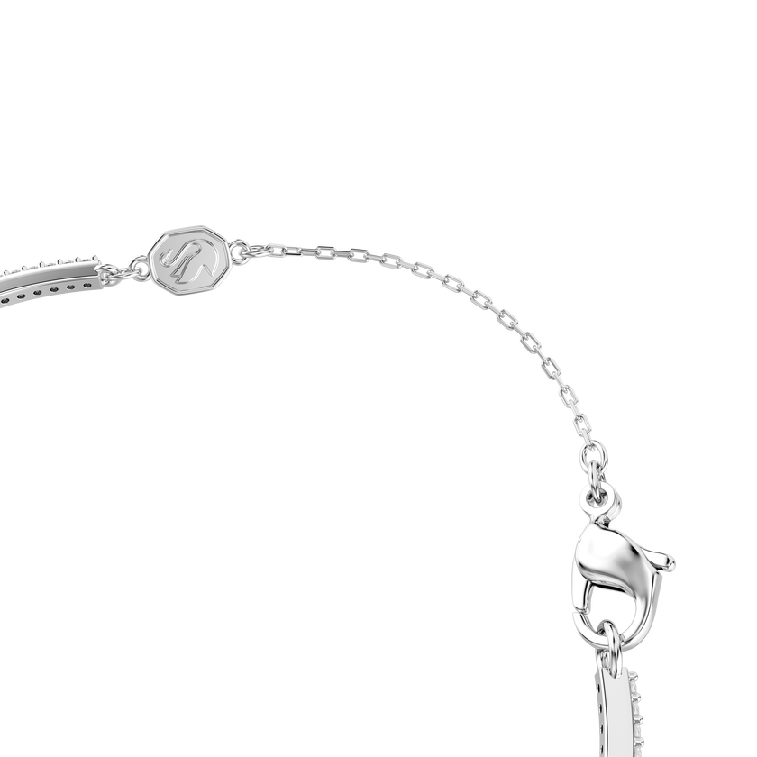 swarovski una angelic bangle  mixed cuts  green  rhodium plated