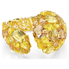 swarovski gema cuff  yellow  gold tone plated