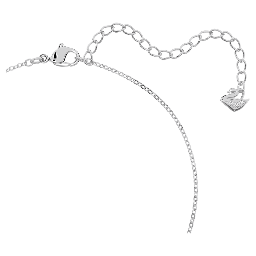 swarovski creativity pendant  white  rhodium plated
