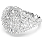 swarovski sublima cocktail ring  white  rhodium plated