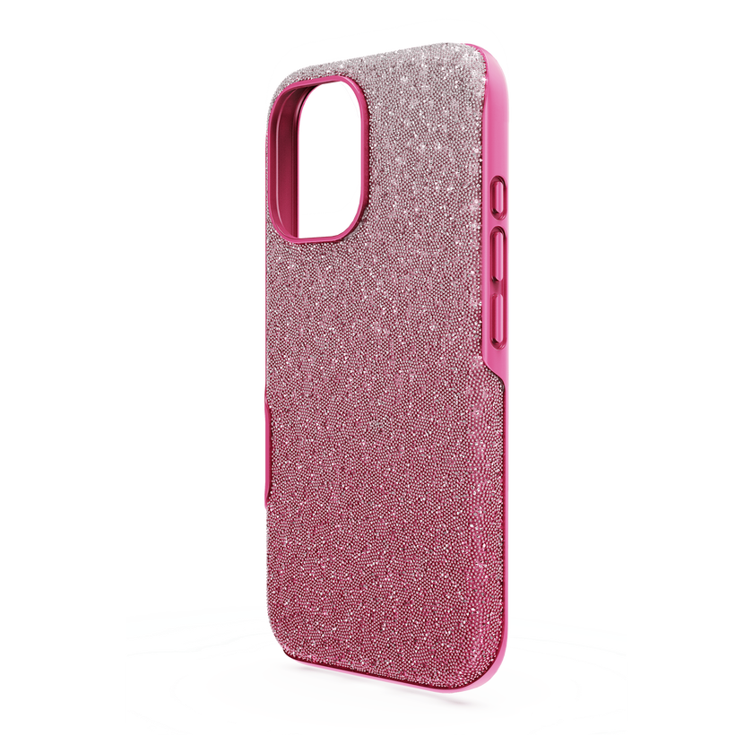 swarovski high smartphone case  color gradient  iphone  16  pink