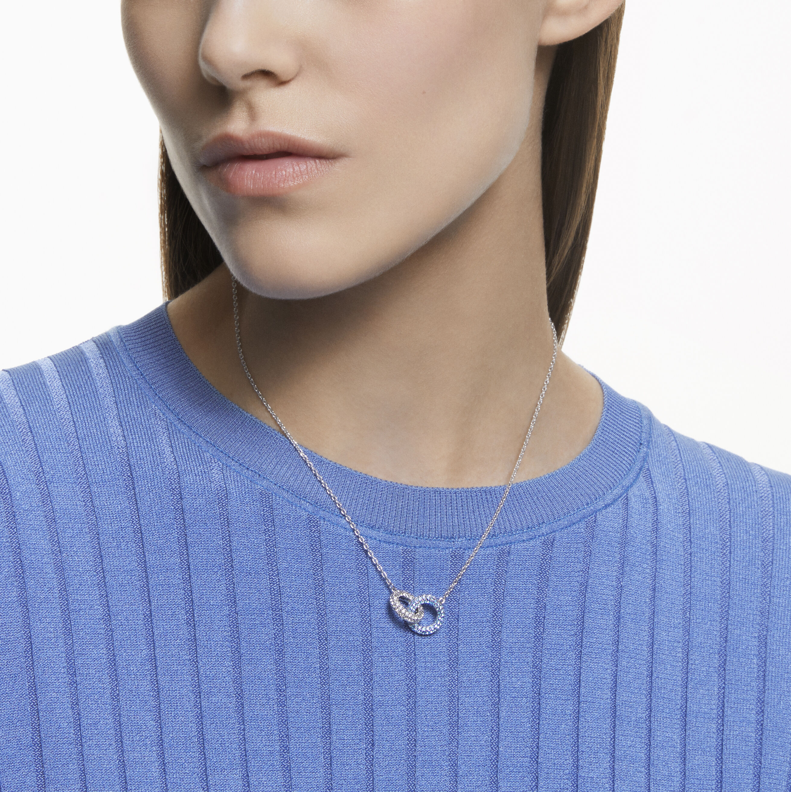 Swarovski necklace blue deals stone