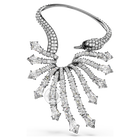 swarovski the vienna collection ear cuff  swan  white  ruthenium plated
