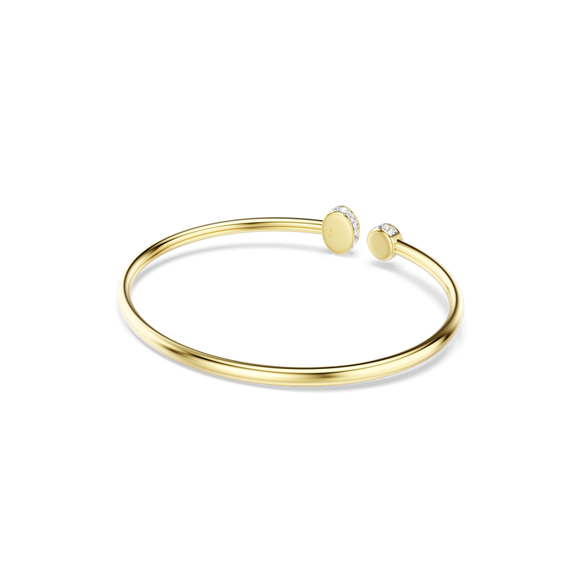 swarovski chroma bangle  mixed cuts  multicolored  18k gold finish