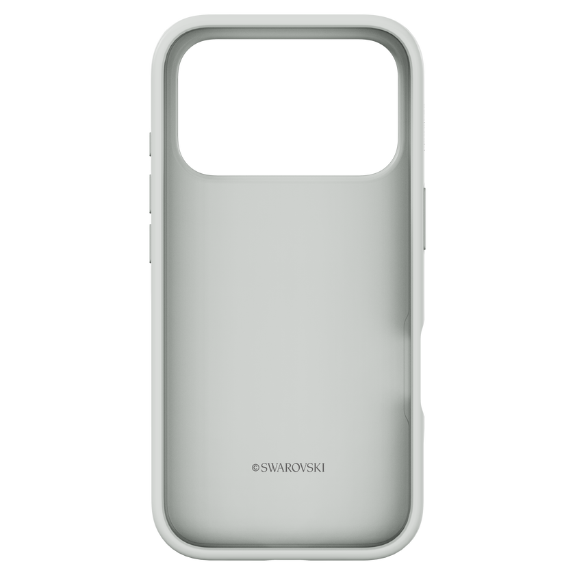 swarovski high smartphone case  iphone  17 pro  silver tone