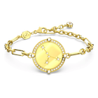 swarovski zodiac bracelet  cancer  gold tone  gold tone plated
