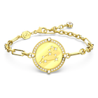 Zodiac bracelet, Leo, Gold tone, Gold-tone plated