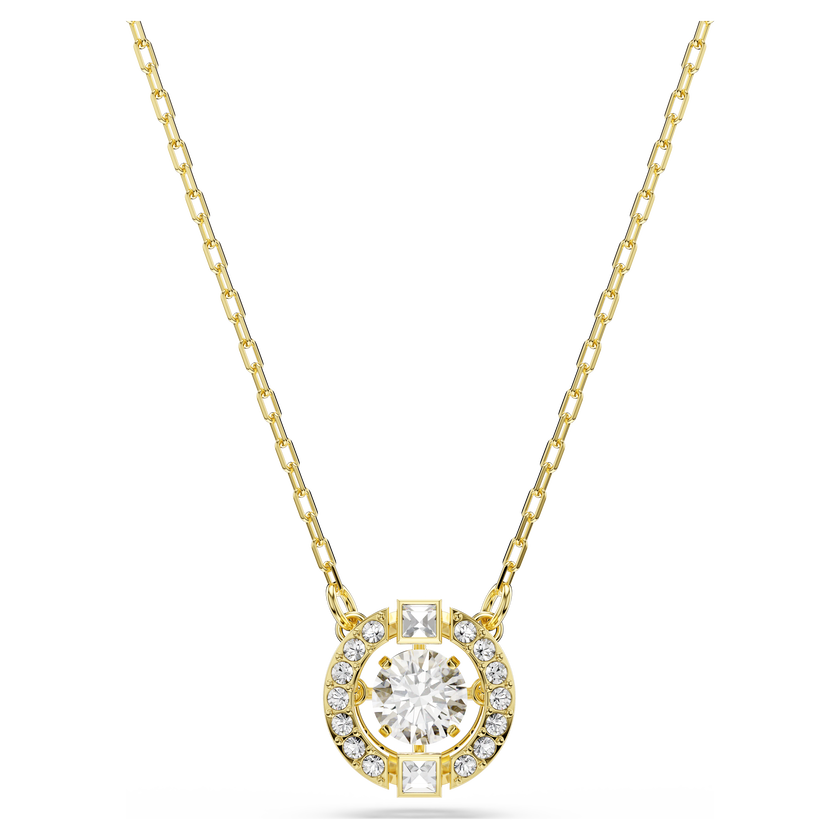 swarovski una angelic pendant  mixed cuts  white  18k gold finish