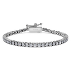 swarovski eternity tennis bracelet  laboratory grown diamonds 3 ct tw  18k white gold