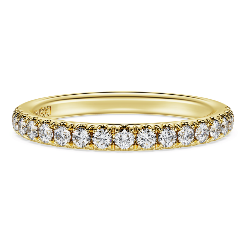 swarovski eternity band ring  laboratory grown diamonds 0 4 ct tw  18k yellow gold