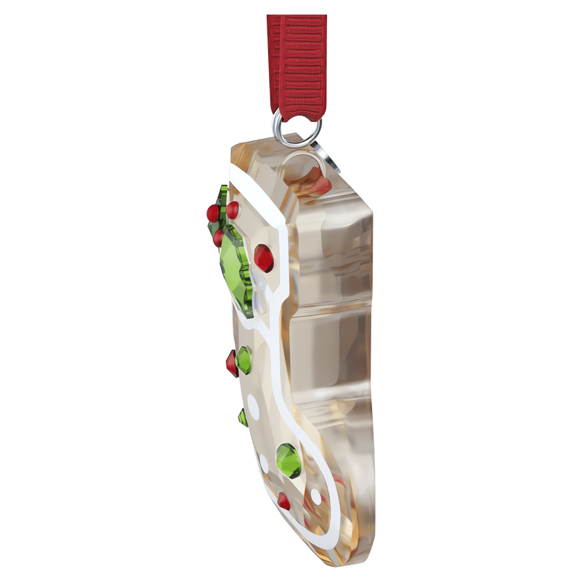swarovski holiday cheers gingerbread stocking ornament