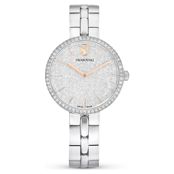 swarovski cosmopolitan watch  swiss made  metal bracelet  silver tone  stainless steel