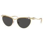 swarovski sunglasses  oval shape  sk7017  gold tone