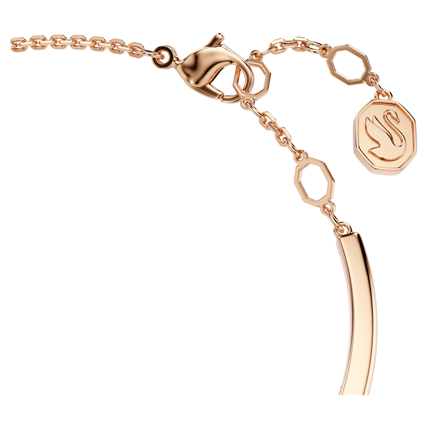 swarovski mesmera bangle  mixed cuts  white  rose gold tone plated