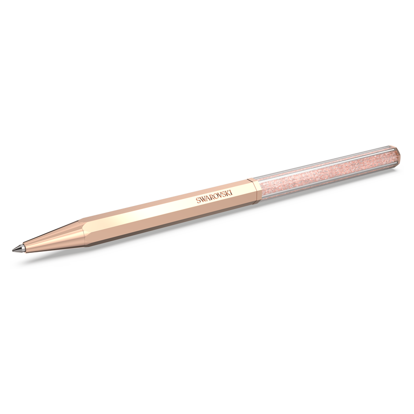 swarovski crystalline ballpoint pen  octagon shape  rose gold tone  rose gold tone plated