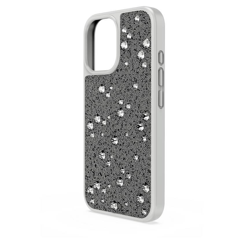 swarovski high smartphone case  scattered design  iphone  16  silver tone