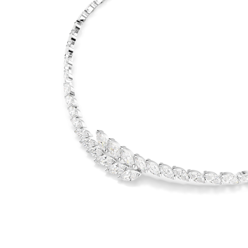 swarovski mesmera set  set  3   marquise cut  white  rhodium plated