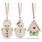swarovski holiday cheers gingerbread ornament set