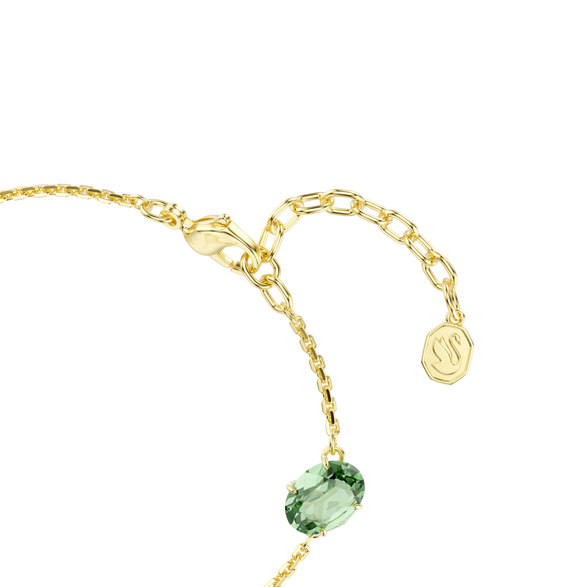 swarovski gema bracelet  mixed cuts  multicolored  gold tone plated