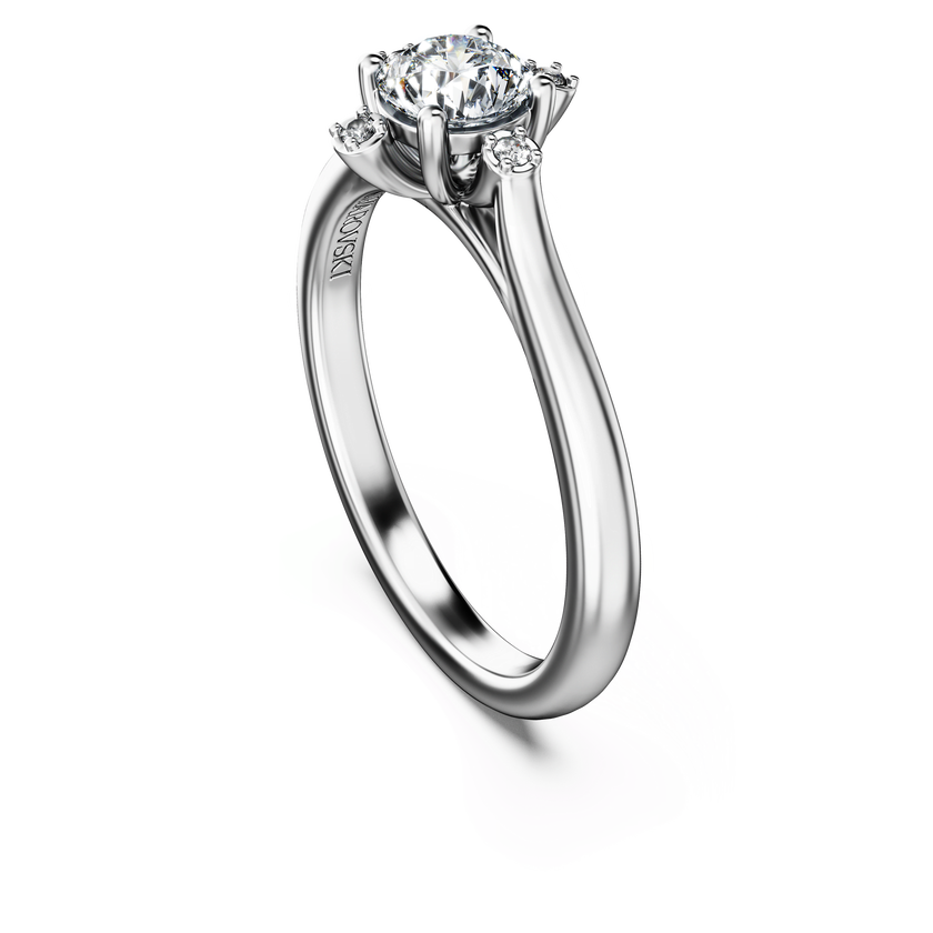 swarovski galaxy ring  laboratory grown diamonds 0 5 ct tw  18k white gold