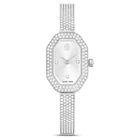 swarovski dextera bangle watch  swiss made  metal bracelet  silver tone  stainless steel