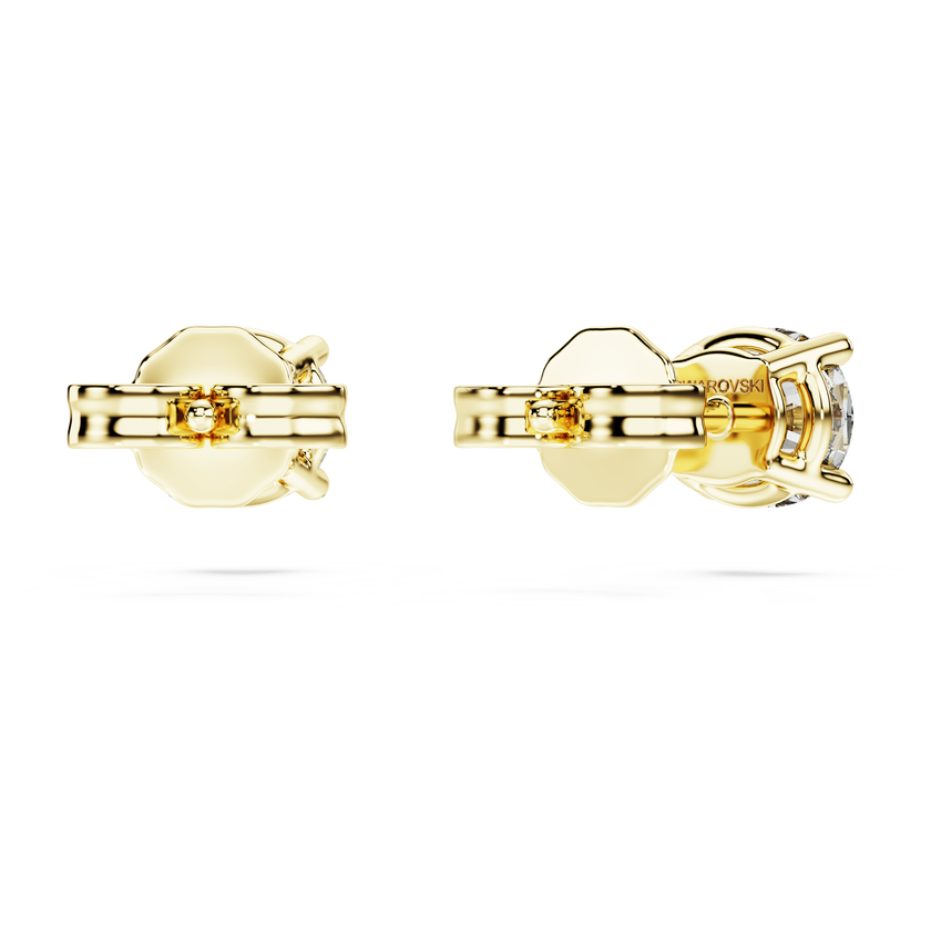 swarovski eternity stud earrings  laboratory grown diamonds 1 ct tw  18k yellow gold