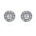 swarovski eternity stud earrings  laboratory grown diamonds 0 45 ct tw  sterling silver